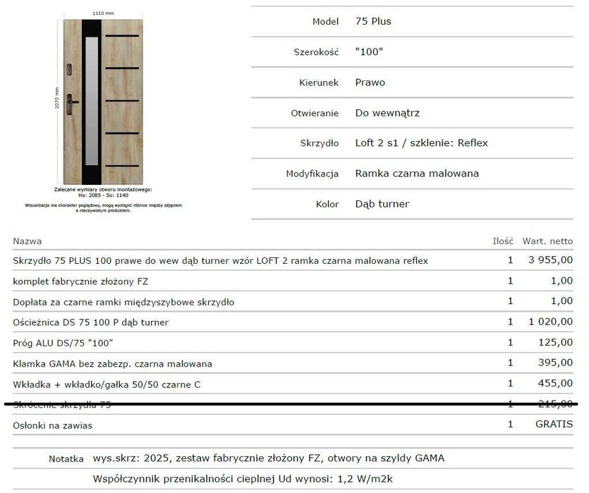 Drzwi wejściowe zewnętrzne 100 PRAWE KMT dąb turner NOWE RABAT -50%