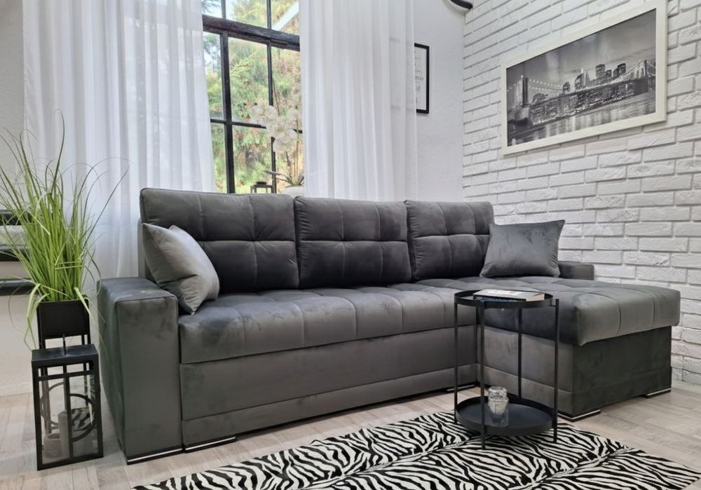 Narożnik Kleopatra, sprężyny welur