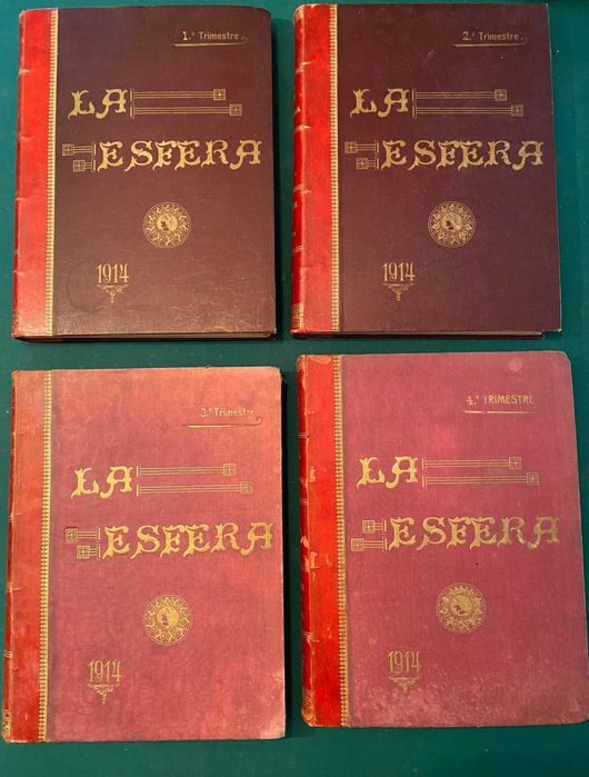 Livros "La Esfera, Ilustracion Mundial 1914"