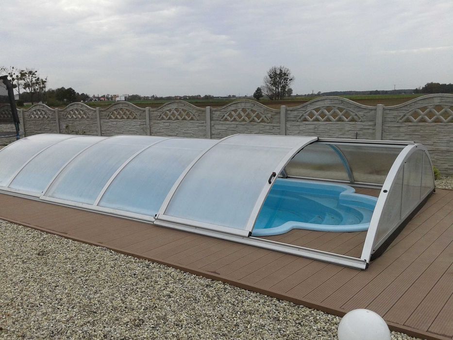 Zadaszenie basenu KLASIK 8,40x3,20x0,95m PK10mm