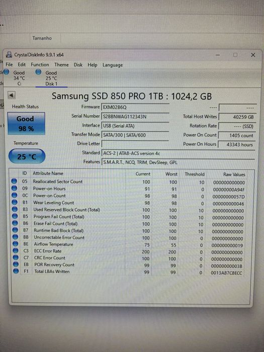 Pack Discos SSD (1TB e outros) + HDD