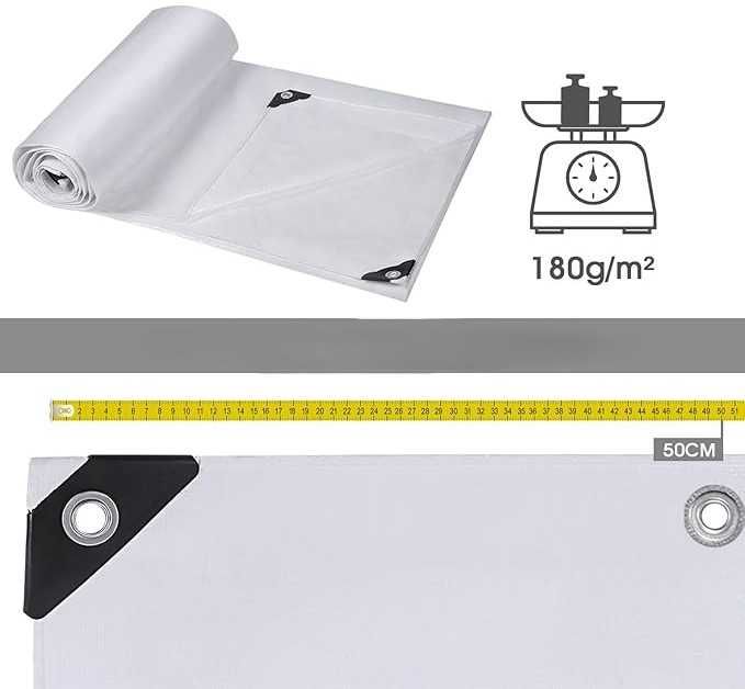 Plandeka 4x6 m Wodoodporna Wytrzymała Pogrubiona Plandeka PE 180 GSM