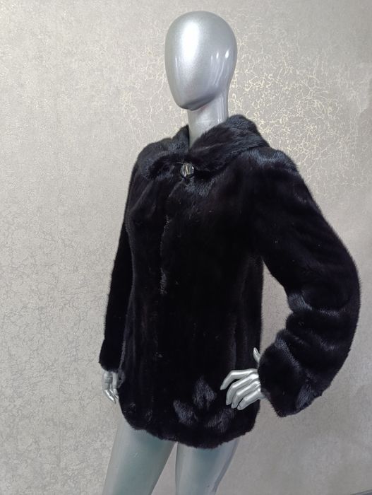 Норкова шуба, шубка, напівшубок, автоледі. 67 см