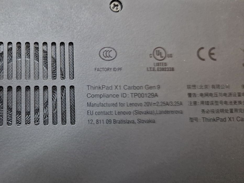 lenovo thinkpad x1 carbon gen 9 Сенсорний i5 1145G7 16озу ддр4  256gbNvme