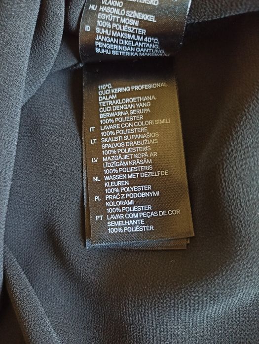 Blusa preta assimétrica M, H&M