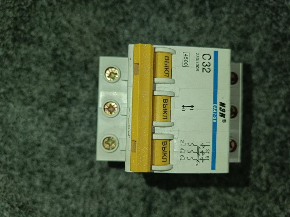 УЗО IEK ВД1-63 25А 30мА, ВА47-29М, ВА47-29 3P.