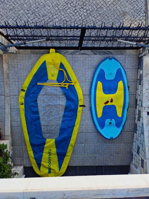 Prancha paddle com vela