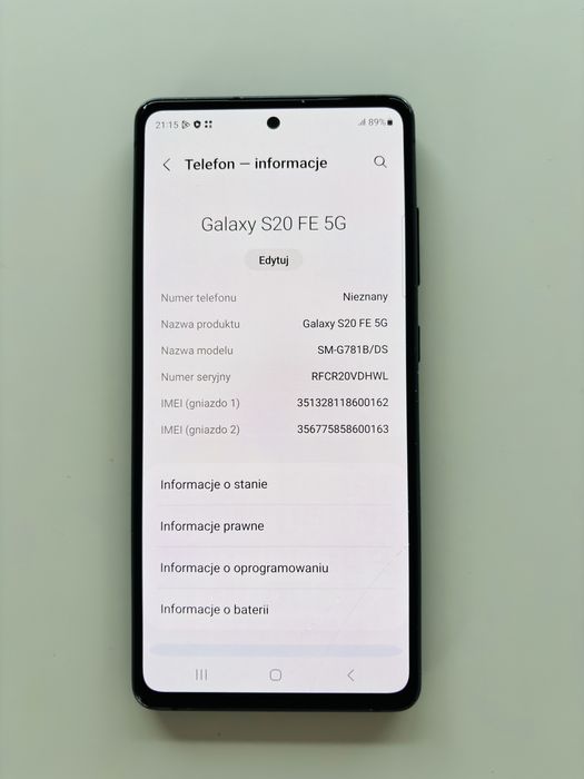 Smartfon Samsung S20 FE 5G 6/128GB
