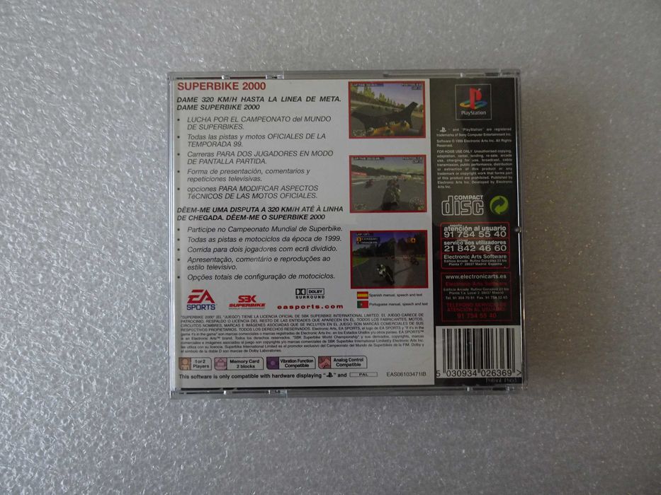 Jogo Playstation 1 - PS1 Superbike 2000