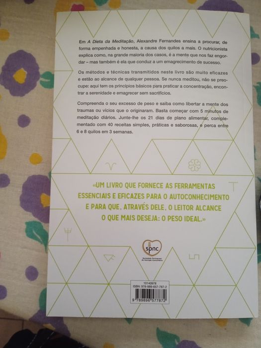 Livro a dieta da meditação