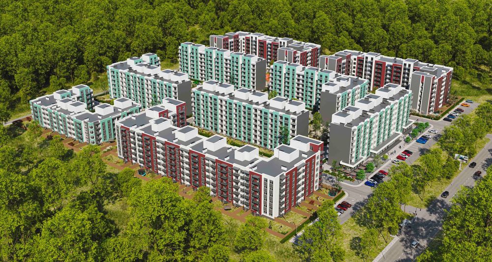 Нова 1-к квартира 36,4 м2 в ЖК Амстердам Клубний, Білогородка
