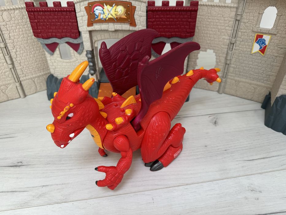 ZAMEK Fisher Price Imaginext SMOK RYCERZE