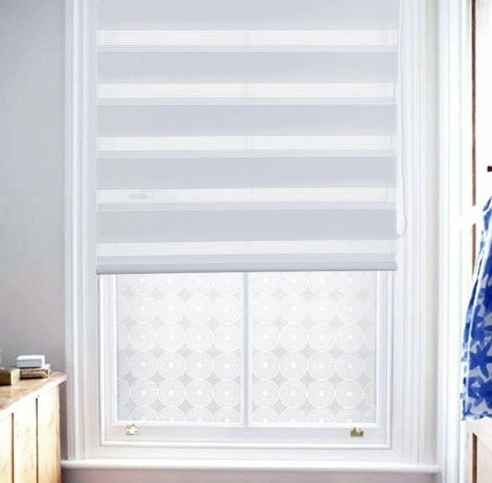 Roleta dzień noc Zebra Luckup 95x230cm biała NOWA