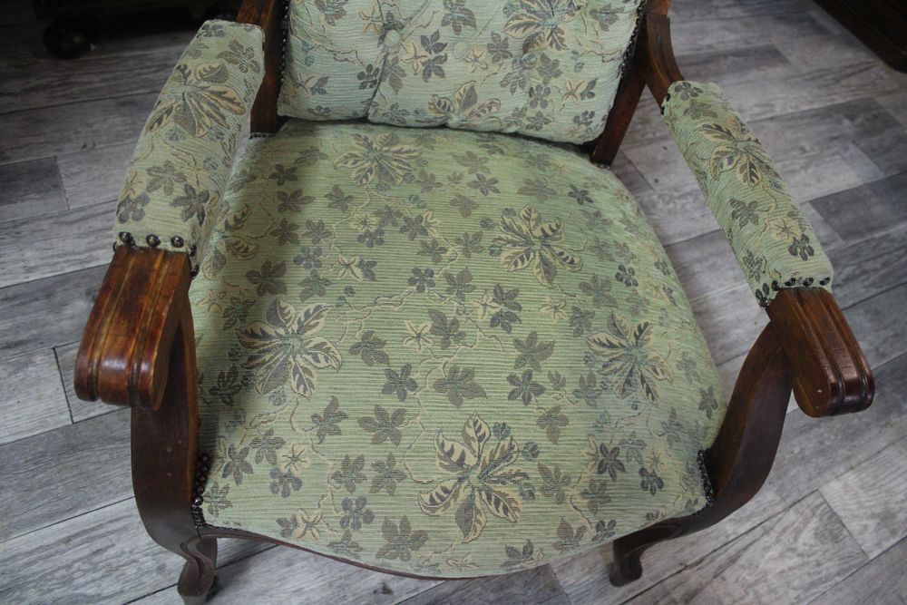 / Ładny Unikatowy Stary  Fotel / Tron /