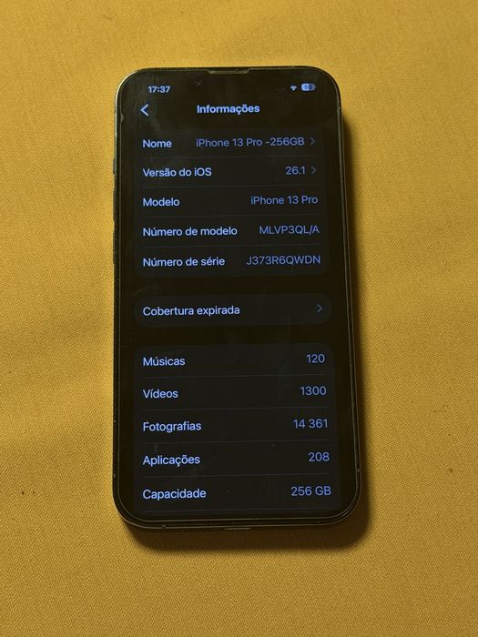 Iphone 13pro 256GB + carregador + phones +  capas + pelicula extra