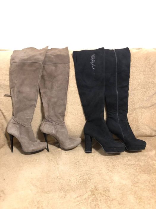 Ботфорты на каблуке и шпильке есть торг !
