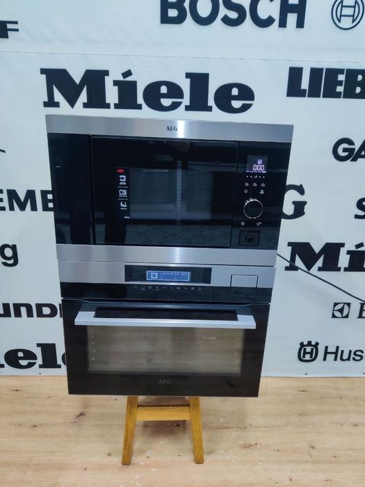 Вишуканий комплект AEG™ 3в1. Духовка+пароварка та Мікрохвильовка. U.K.