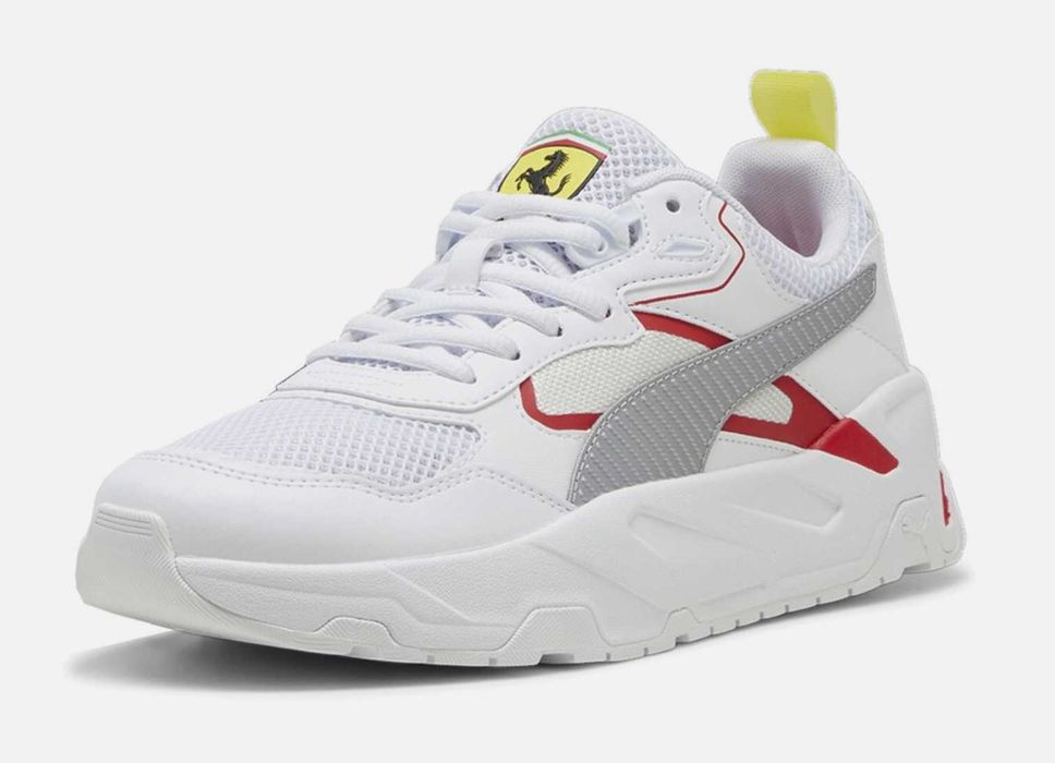 Оригінальни Чоловічі кросівки PUMA Scuderia Ferrari Trinity (арт.307950-04), білі, розмір 41 / US 8.5 / 26.5 см