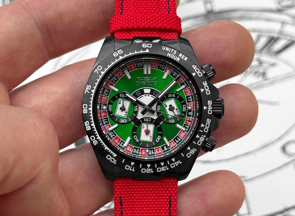 Годинник Invicta SPEEDWAY MONTECARLO 50518 Chronograph 40 мм. 100 MT.