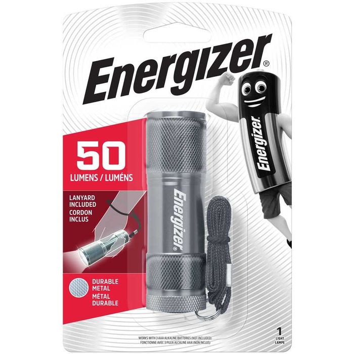 Фонарик ENERGIZER 1LED CREE Metal light 50 Люмен_3AAA (без батареек)