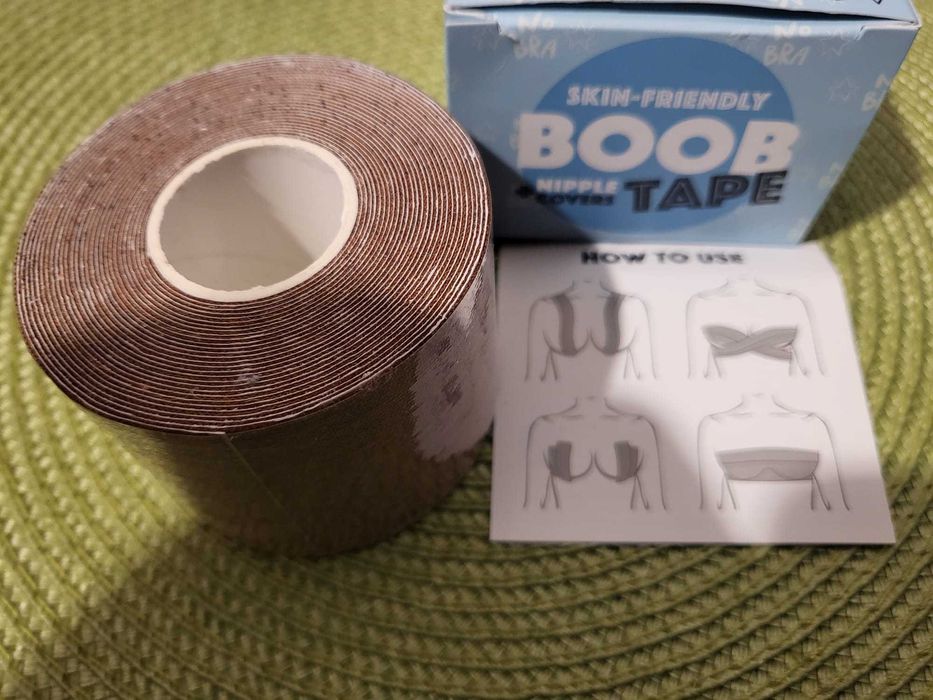 Taśma do biustu, kinesiotaping, bod tape, delikatna, oddychająca.