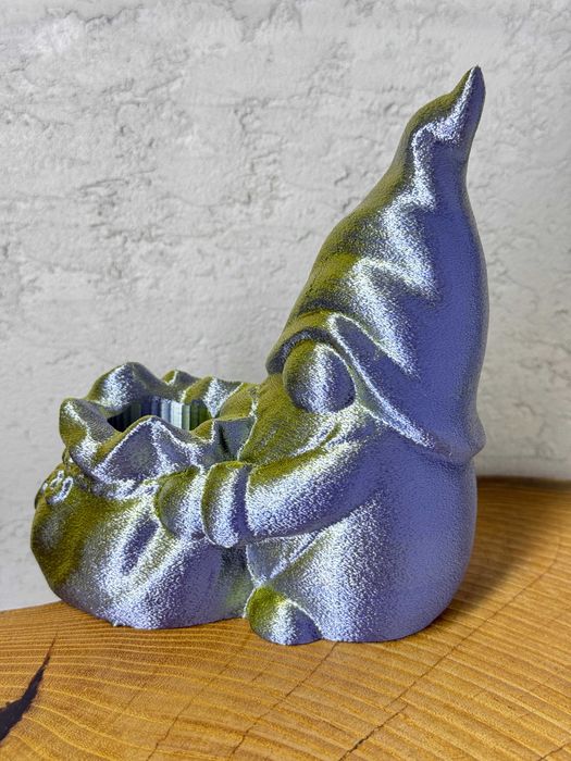 Duża figurka Gnoma z workiem, ozdoba, prezent, druk 3D, dekoracja