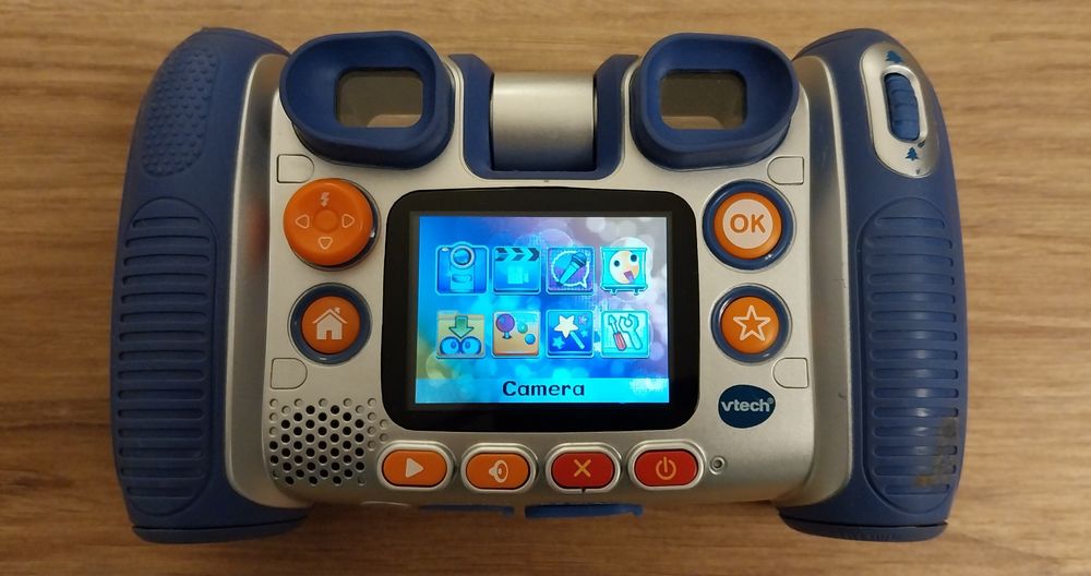 Aparat cyfrowy, kamera dla dzieci Vtech Kidizoom Twist Plus. Niebieski