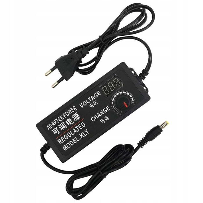 Zasilacz uniwersalny regulowany DC 3-24V 3A Potencjometr AC 100-240V