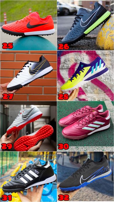 БЕЗ ПЕРЕДПЛАТИ‼️ Футбольні сороконіжки, футзалки Nike / 36-46, Преміум