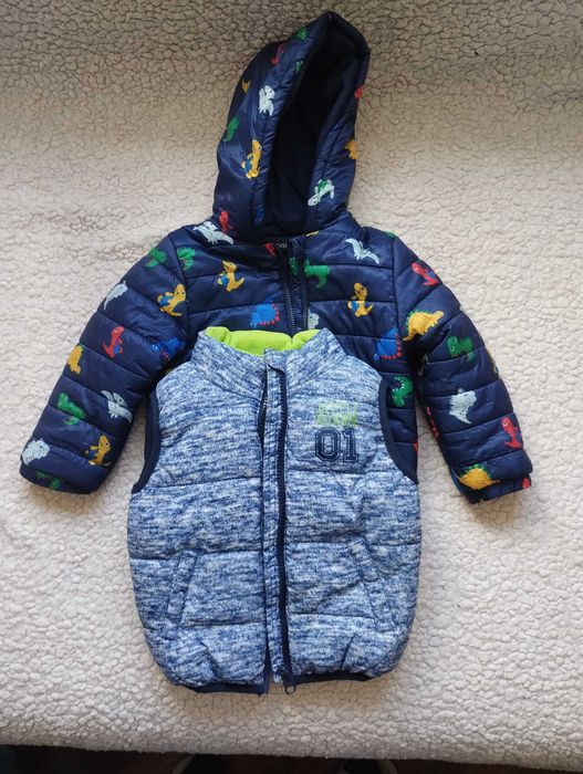 Куртка та желетка лот на малюка на 1 рік