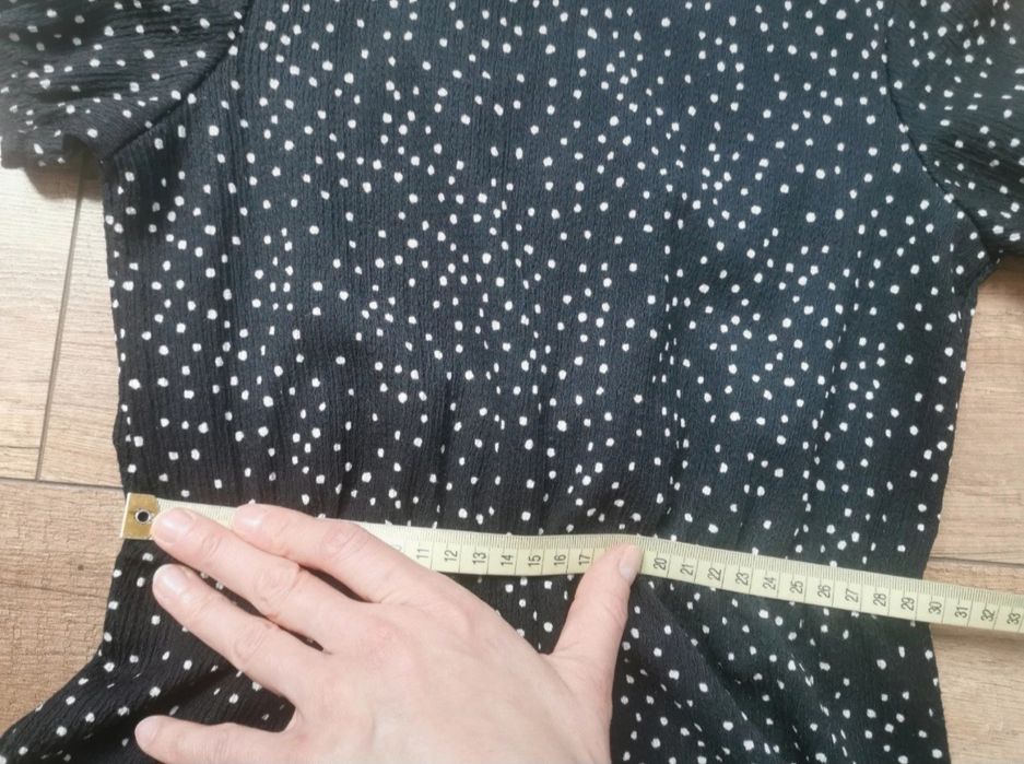 Kombinezon Primark 122 czarny w kropki