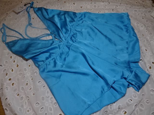 Primark satynowa piżamka body XS