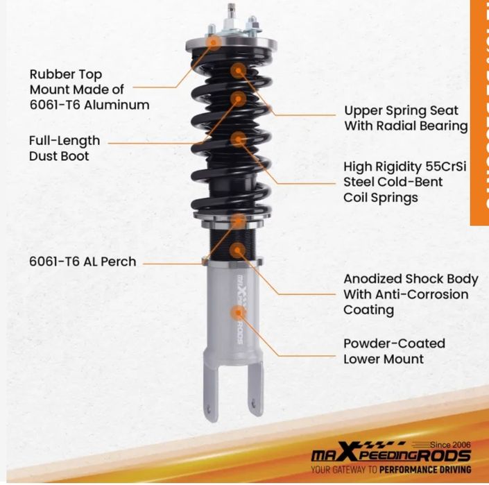 Coilovers Honda Civic / CRX 88-00 EE/EF/EG/EJ/EK/MB