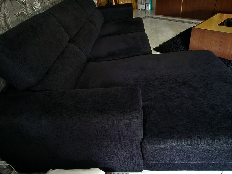 Sofá preto óptimo estado