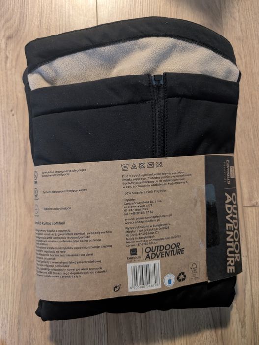 Damska kurtka Softshell nowa rozmiar S czarna Campus