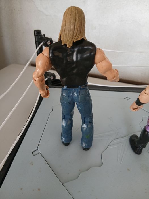 WWE lote ring e 2 bonecos