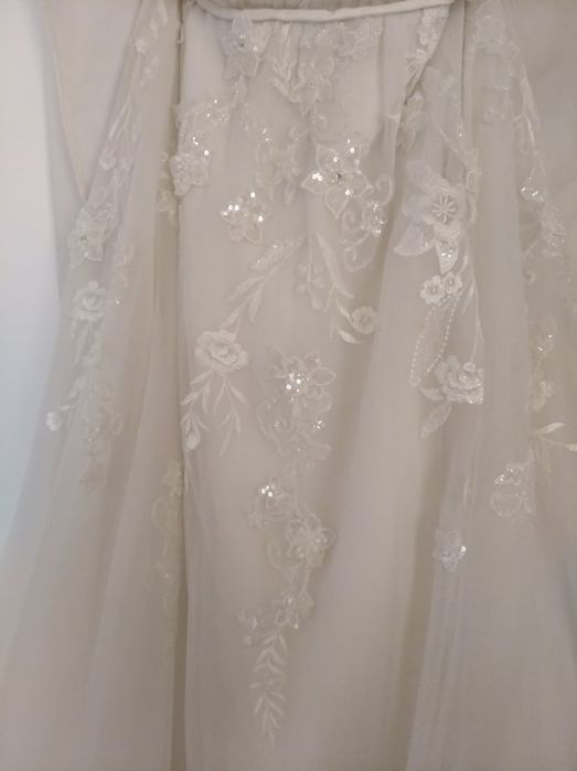 Suknia ślubna r. M/38 złamana biel Anna Sposa
