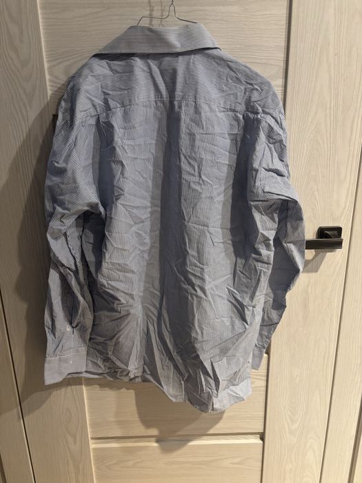 Koszula w drobny prążek paski niebieska 41/16 nobel league