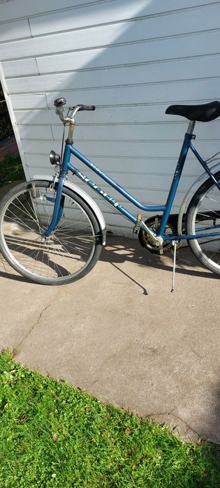 Niebieski rower damka