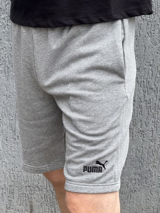 Оригінал Шорти Puma ESSENTIALS Logo 682594 03 пума сірі оригинал   S M L