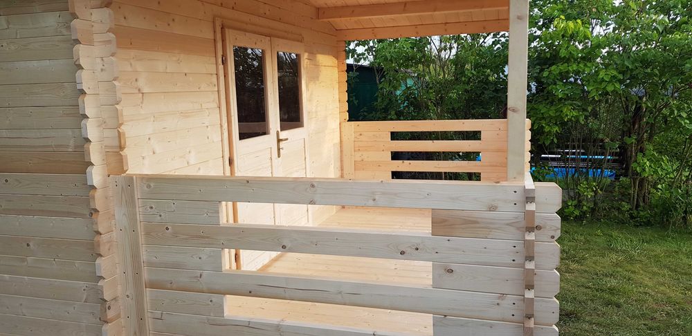 dostępny od RĘKI *solidny domek LETNISKOWY+taras*6x4*24m2*ściany 34mm