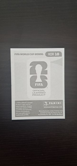 Cromo futebol de Son(Mundial 2026)da Panini