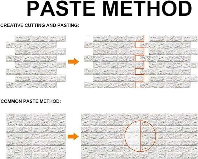 50szt samoprzylepnych paneli ściennych 3D design kamienia 35x38,5cm