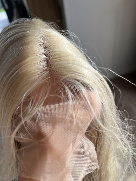 Długie włosy, peruka falowana blond bezowy/popiel