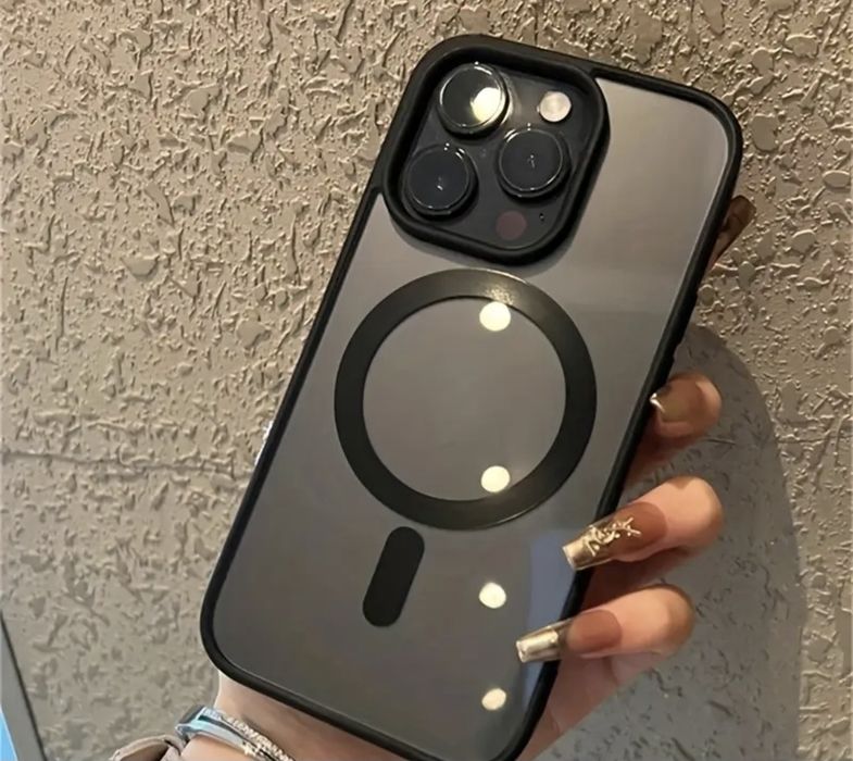 Бездротовий Магнітний Прозорий Зарядний Чохол для IPhone