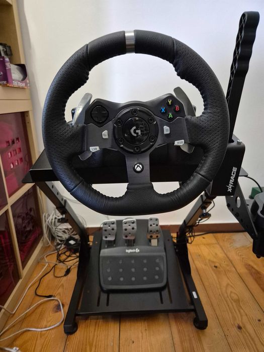 Volante Logitech G920 + pedais - COMO NOVO