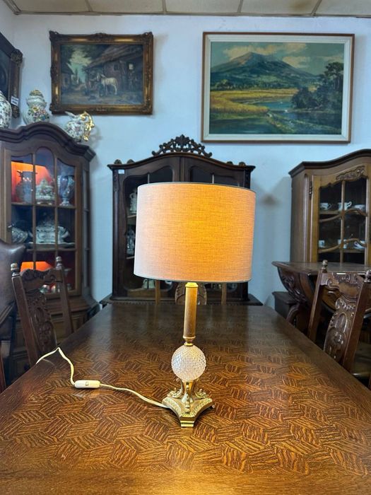 Настільна лампа бронза кришталь світильник 7578