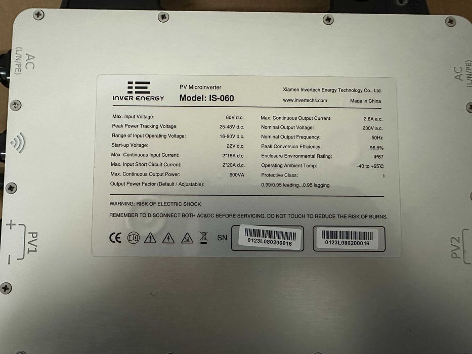 Microinversor Inver Energy IS-060 – 600W | Novo