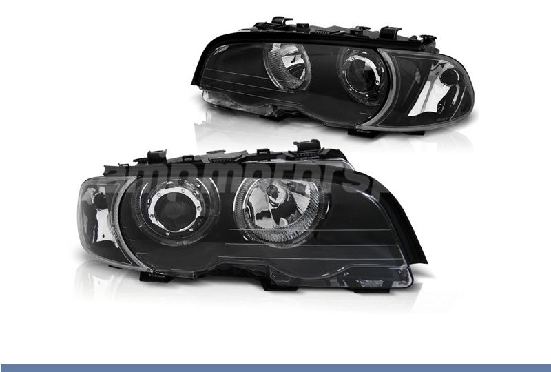 FAROIS DIANTEIROS ANGEL EYE LED PARA BMW SERIE 3 E46 / COUPE / CABRIO