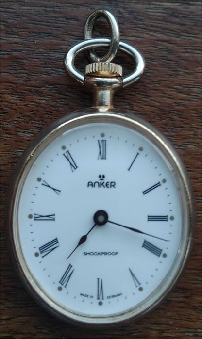 Relógio de Bolso Vintage de Corda Anker - Shockproof - Made in Germany